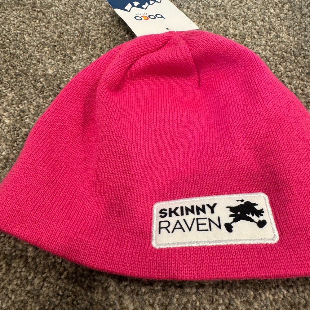 Skinny Raven Boco Gear Endurance Beanie Pink NWT